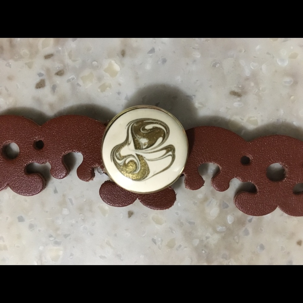 Hand crafted leather bracelet